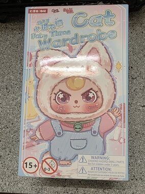 Cute Plush Doll Box Art - Pink and Blue